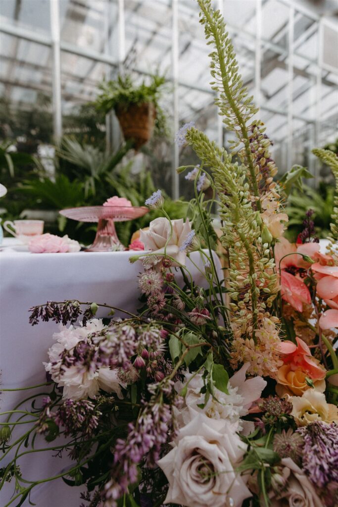 wedding florals from Denver Botanic gardens wedding